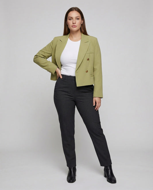 Damen Wickelblazer Flexible Bindegürtel - Eveloria