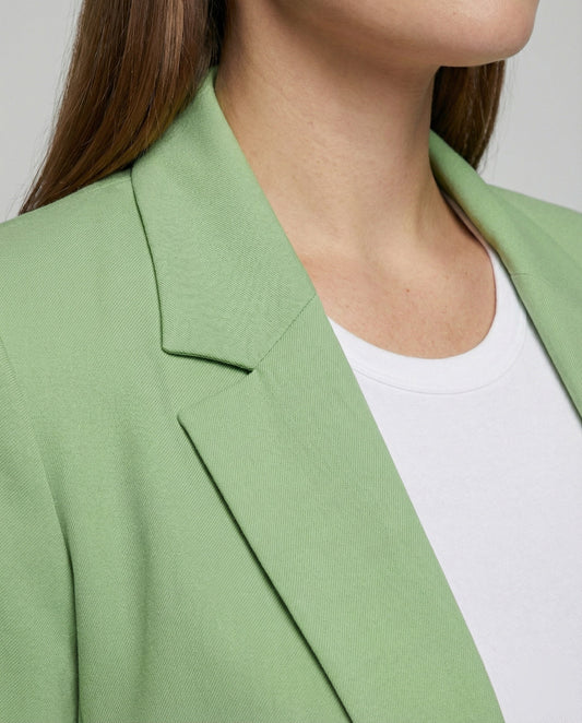 Damen Longblazer Geradlinig Reverslinie - Eveloria