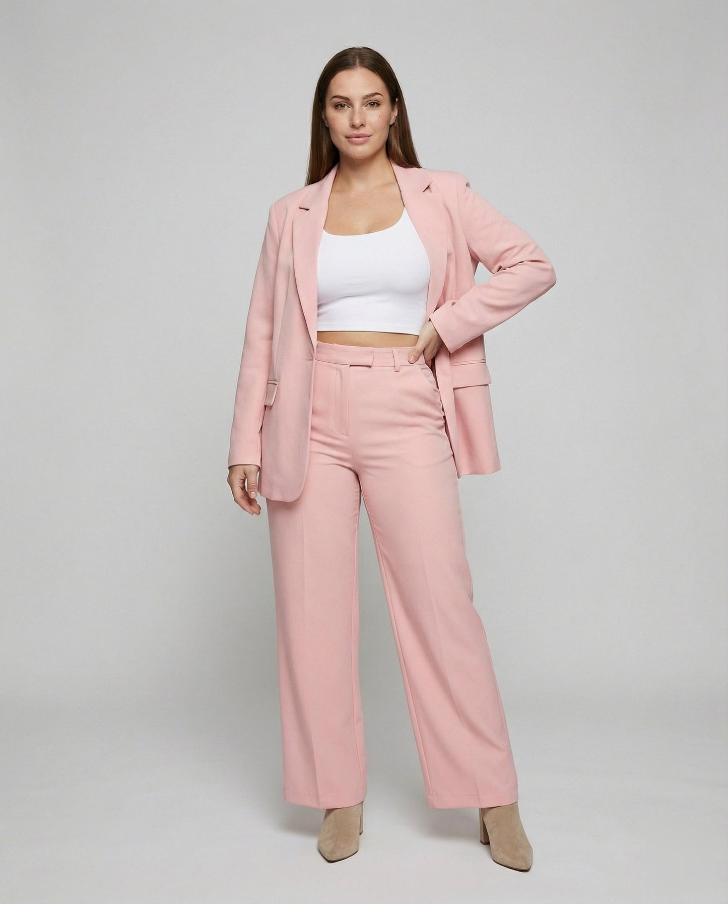 Damen Urban Blazer Anzug Hosen Ensemble - Eveloria