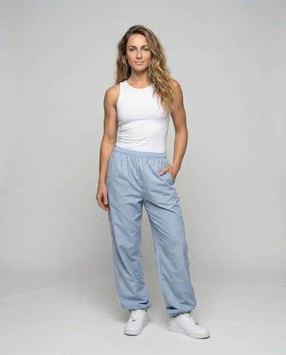 Damen Sportive Reflektor Jogginghose Schwarz - Eveloria