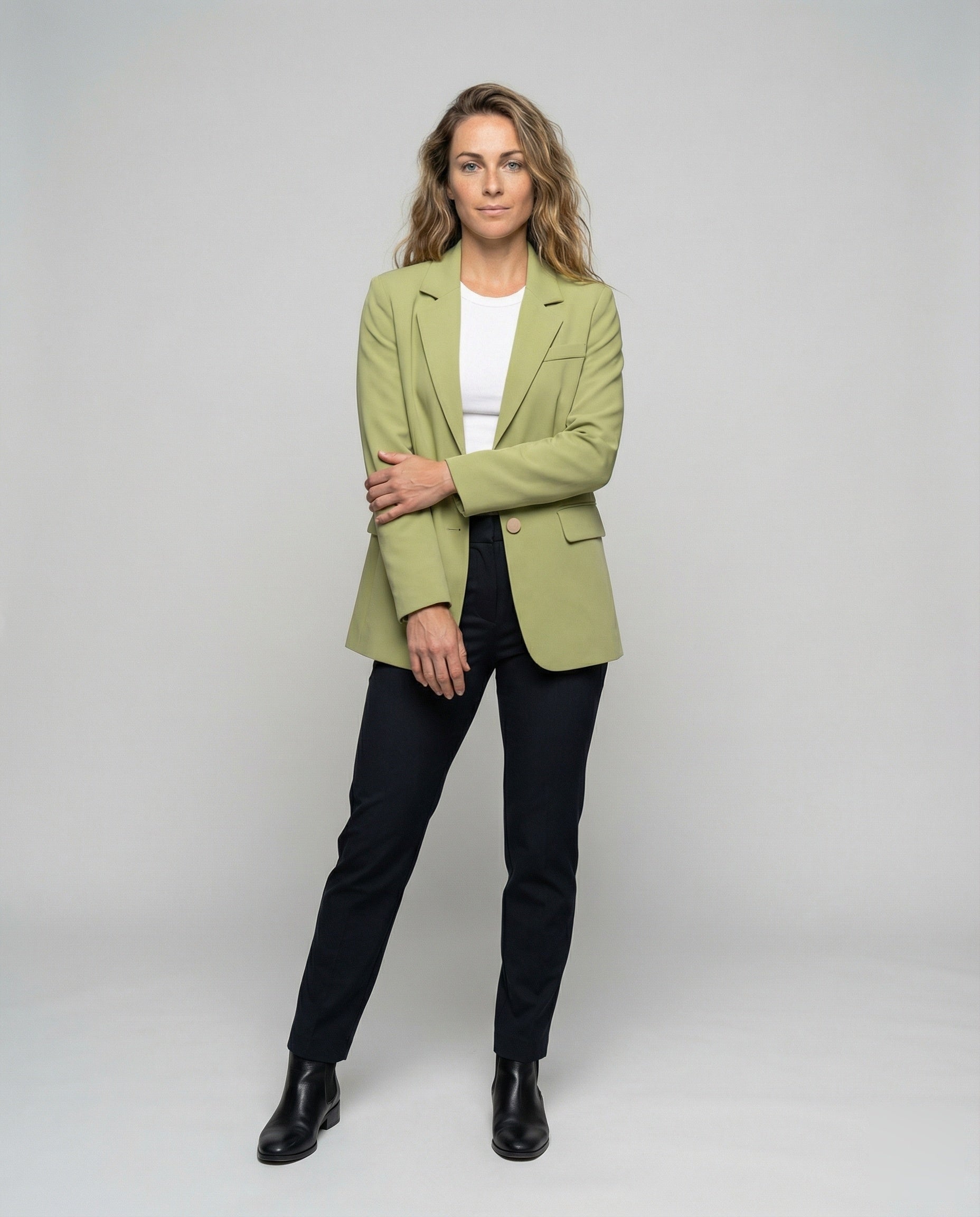 Damen Blazer Weit Schnitt Leicht - Eveloria