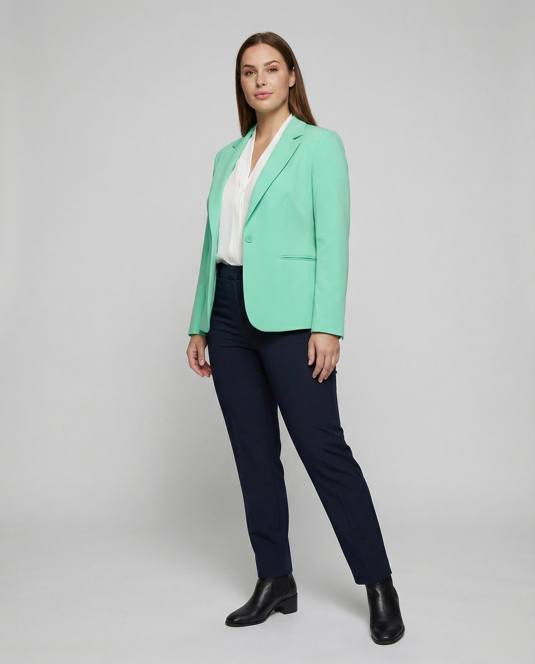 Damen Stretchblazer Formgebend Mit Princessnähten - Eveloria