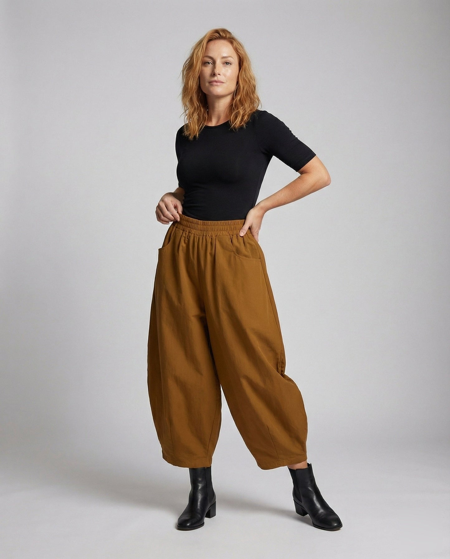 Damen Weitfall-Culotte mit Seitentaschen - Eveloria
