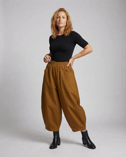 Damen Weitfall-Culotte mit Seitentaschen - Eveloria