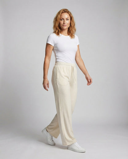 Damen Jogginghose Rippbündchen Bequem Schwarz - Eveloria