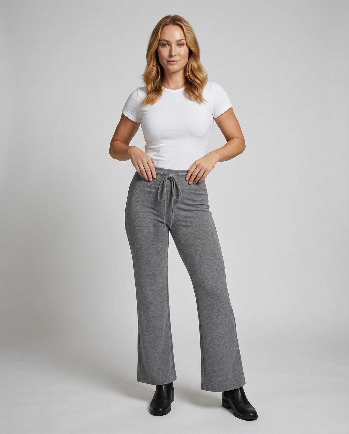 Damen Palazzohose Weites Bein Weich - Eveloria