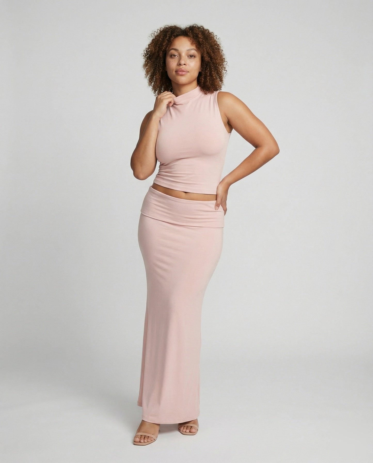Damen Bauchfreies Set Maxirock - Eveloria