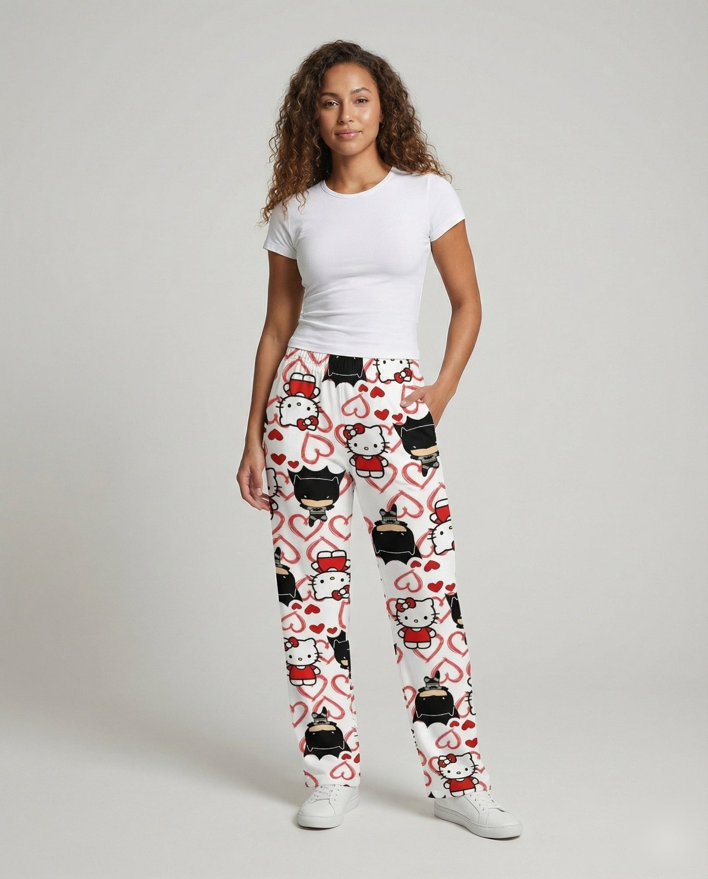 Unisex Superhelden Loungehose Baumwolle Schwarz - Eveloria