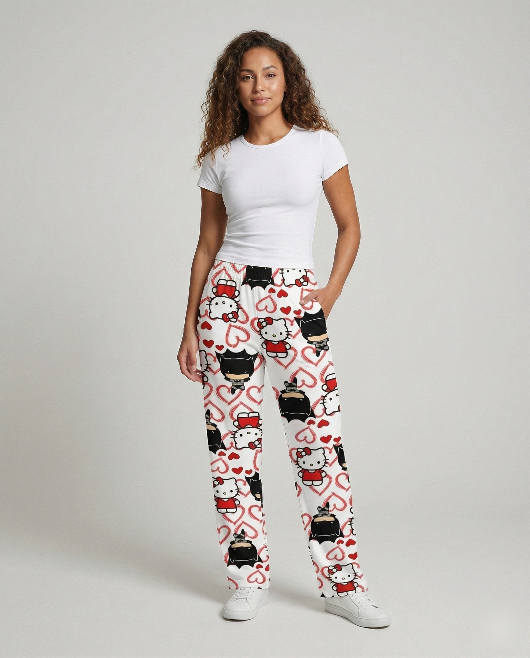 Unisex Superhelden Loungehose Baumwolle Schwarz - Eveloria