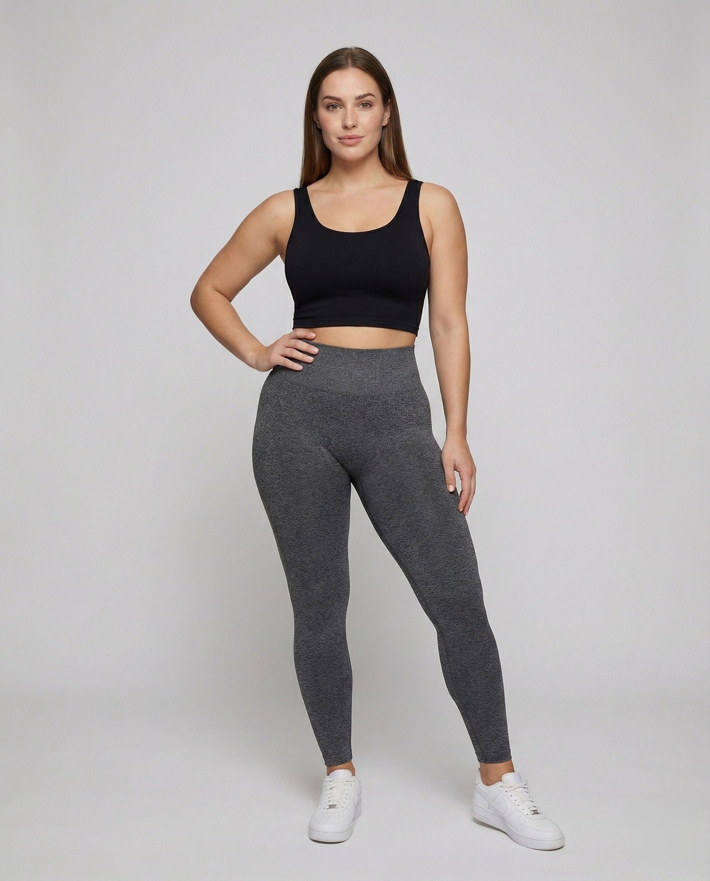 Damen Sportleggings Nahtlos Gesäßraffung - Eveloria