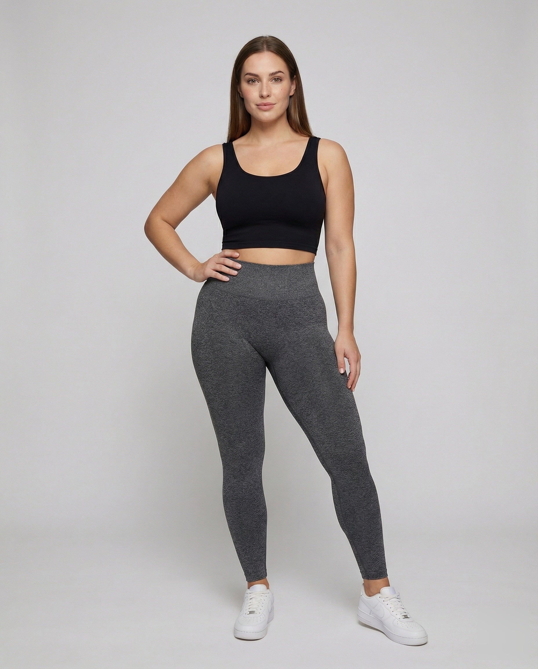 Damen Sportleggings Nahtlos Gesäßraffung - Eveloria