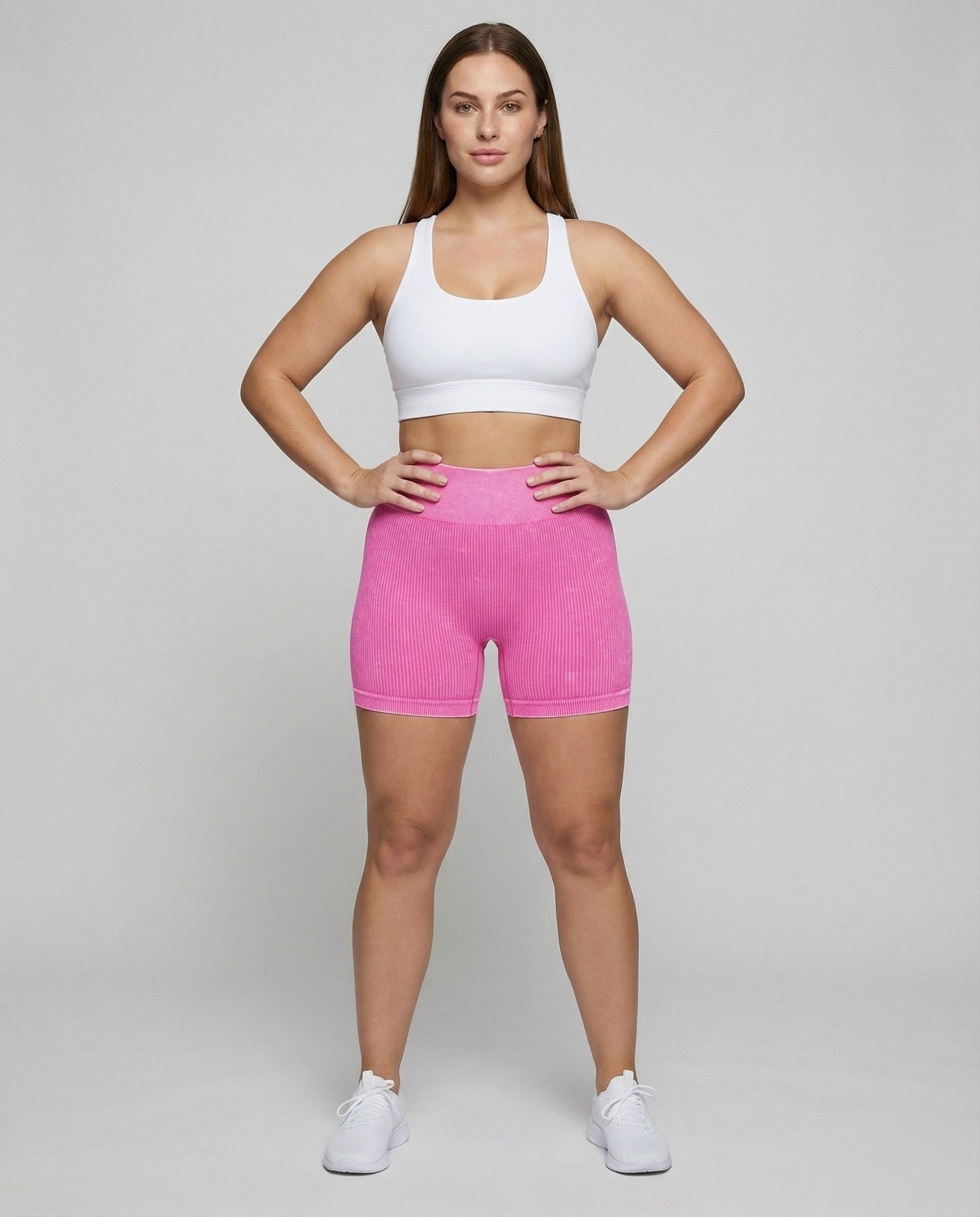 Damen Hüftformer Shorts Rippstruktur Nahtlos - Eveloria