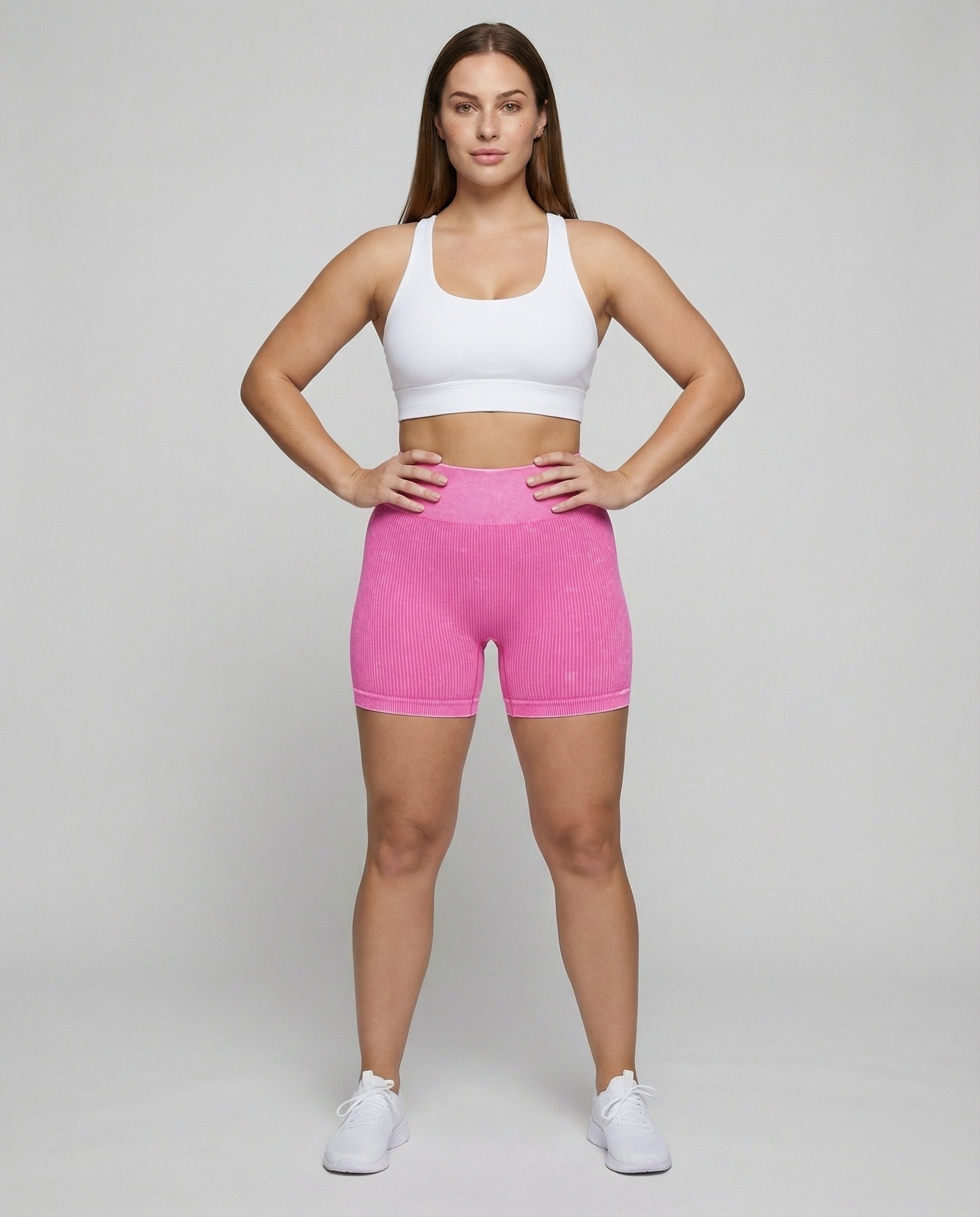 Damen Hüftformer Shorts Rippstruktur Nahtlos - Eveloria