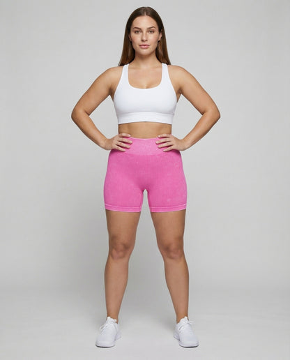 Damen Hüftformer Shorts Rippstruktur Nahtlos - Eveloria