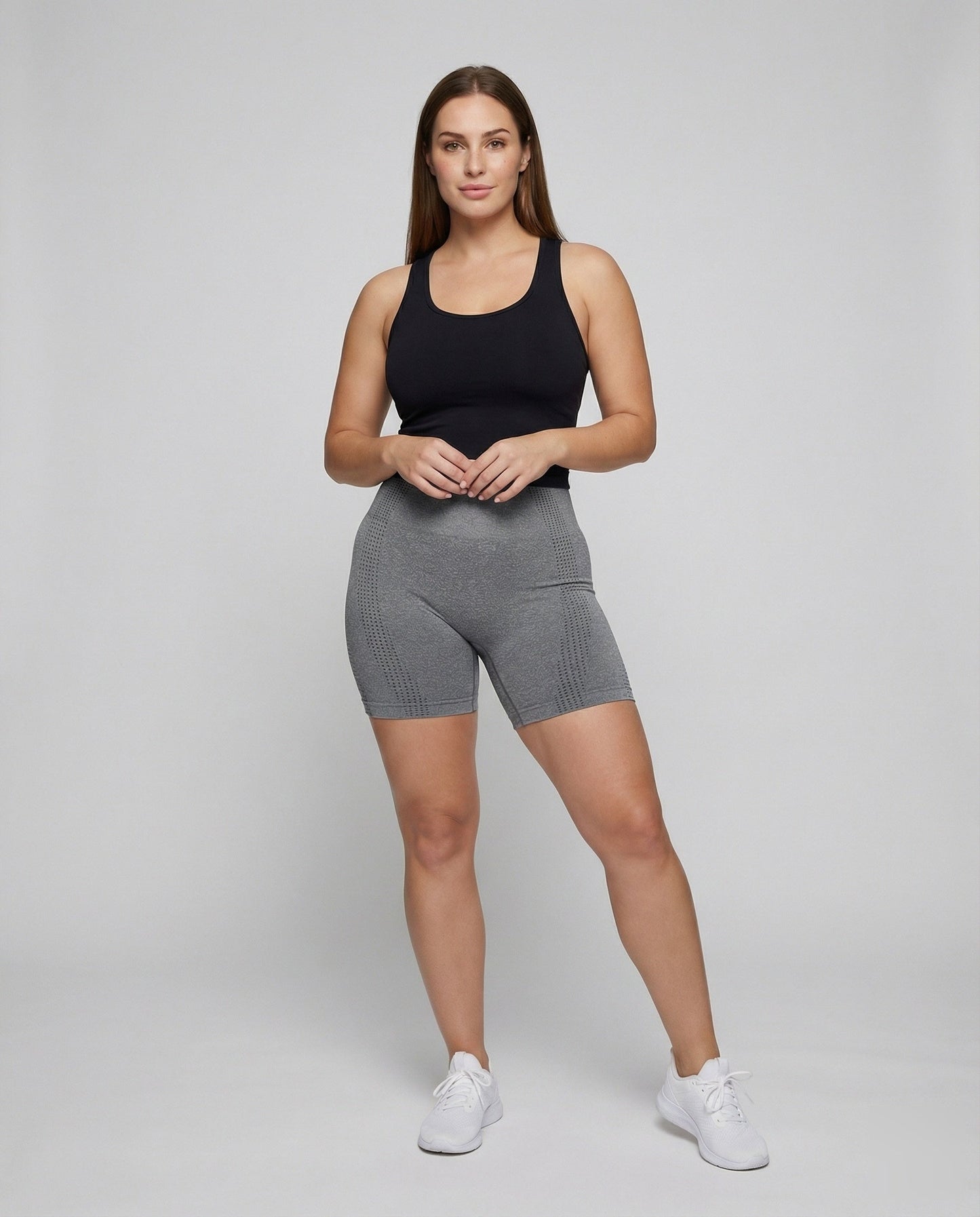 Damen Shorts Nahtlos Figurformend Stützschwarz - Eveloria
