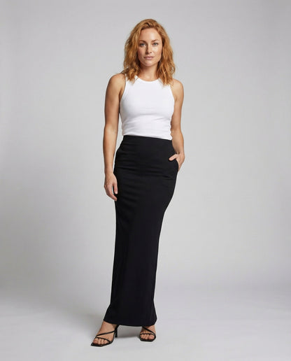 Damen Jersey-Rock Schlank Leichter Saum Schwung - Eveloria