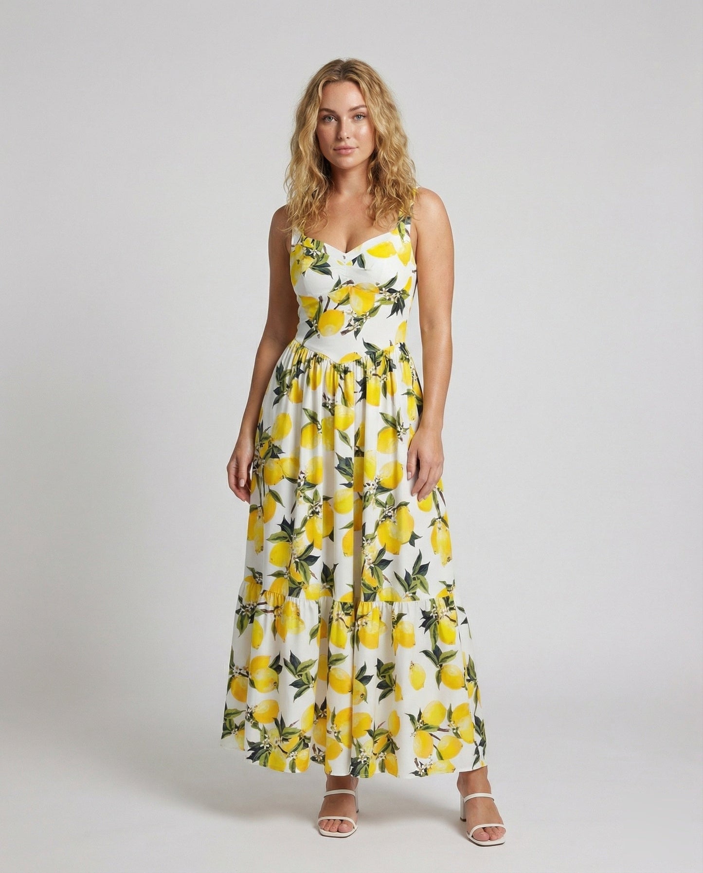 Damen Maxikleid Sommer Volantrock - Eveloria