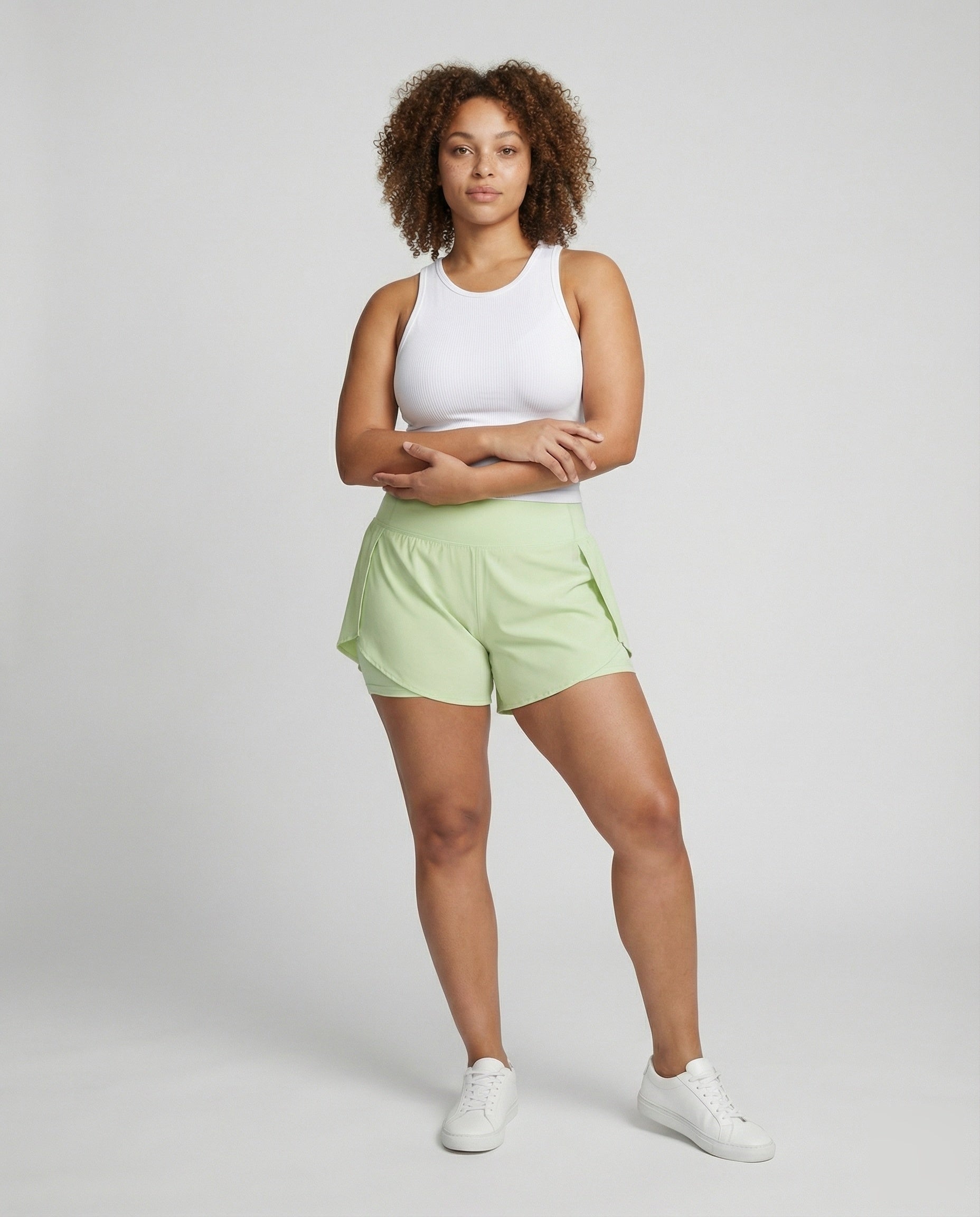 Damen Laufshorts mit integriertem Slip - Eveloria