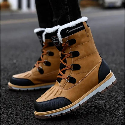 Herren Winterschuhe Mittelhoch Schnürung Warmfutter