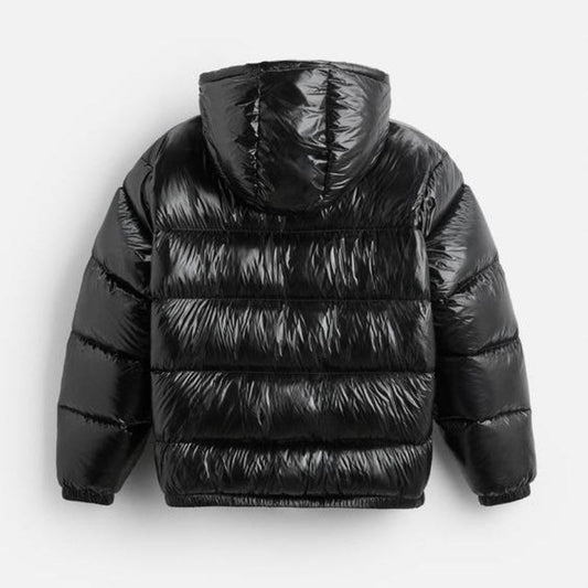 Eveloria Herren Pufferjacke Übergröße Wasserabweisend Schwarz - Eveloria