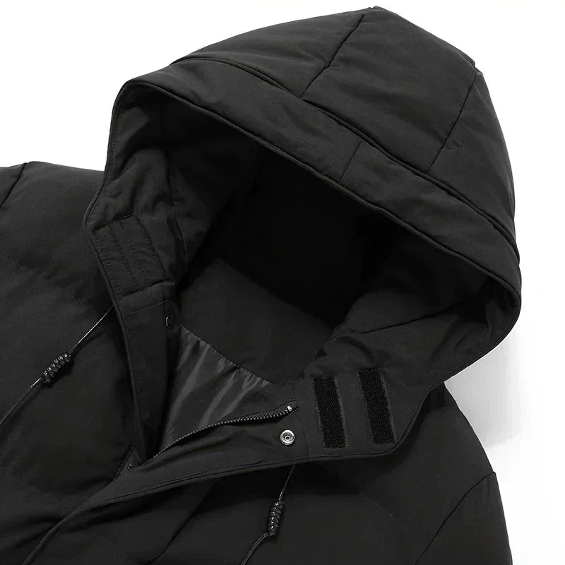 Pufferjacke | Gepolstert | Kapuze | Daunenjacke | Herren Wintermantel-Chaps Herrenmode