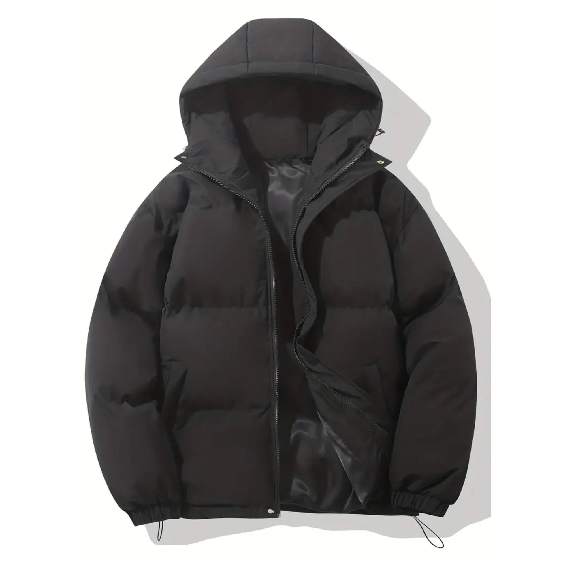 Herren Winter-Daunenjacke Warme Pufferjacke Mit Kapuze - Eveloria
