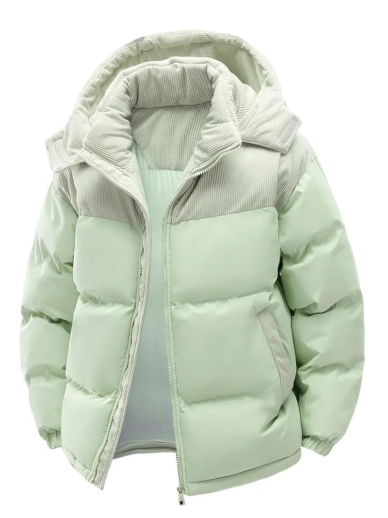 Pufferjacke - Warme gefütterte Winterjacke mit Kapuze für Männer-Chaps Herrenmode