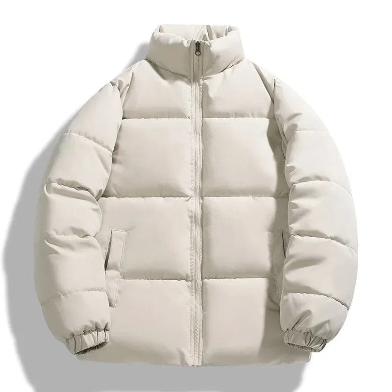 Herren Winterdaunenjacke Warm Wattiert Schwarz - Eveloria