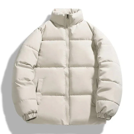 Herren Winterdaunenjacke Warm Wattiert Schwarz - Eveloria