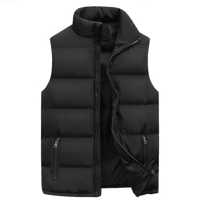 Herren Bodywarmer Ärmellos Isoliert Schwarz - Eveloria