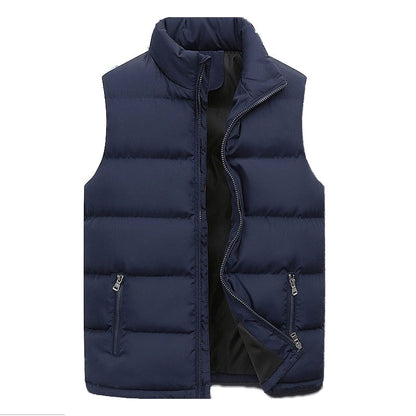 Herren Bodywarmer Gepolstert Mit Reißverschluss Schwarz - Eveloria