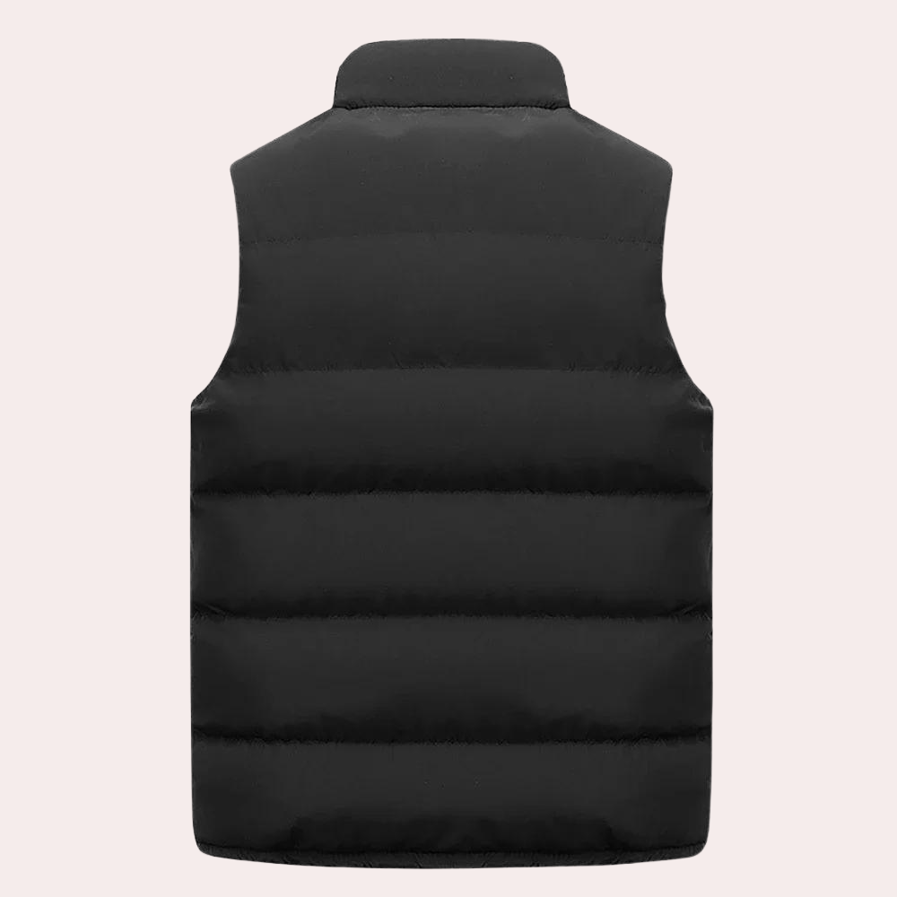 Pufferweste - ärmellos - Zip-Up - Körperwärmer - Herrenweste-Chaps Herrenmode