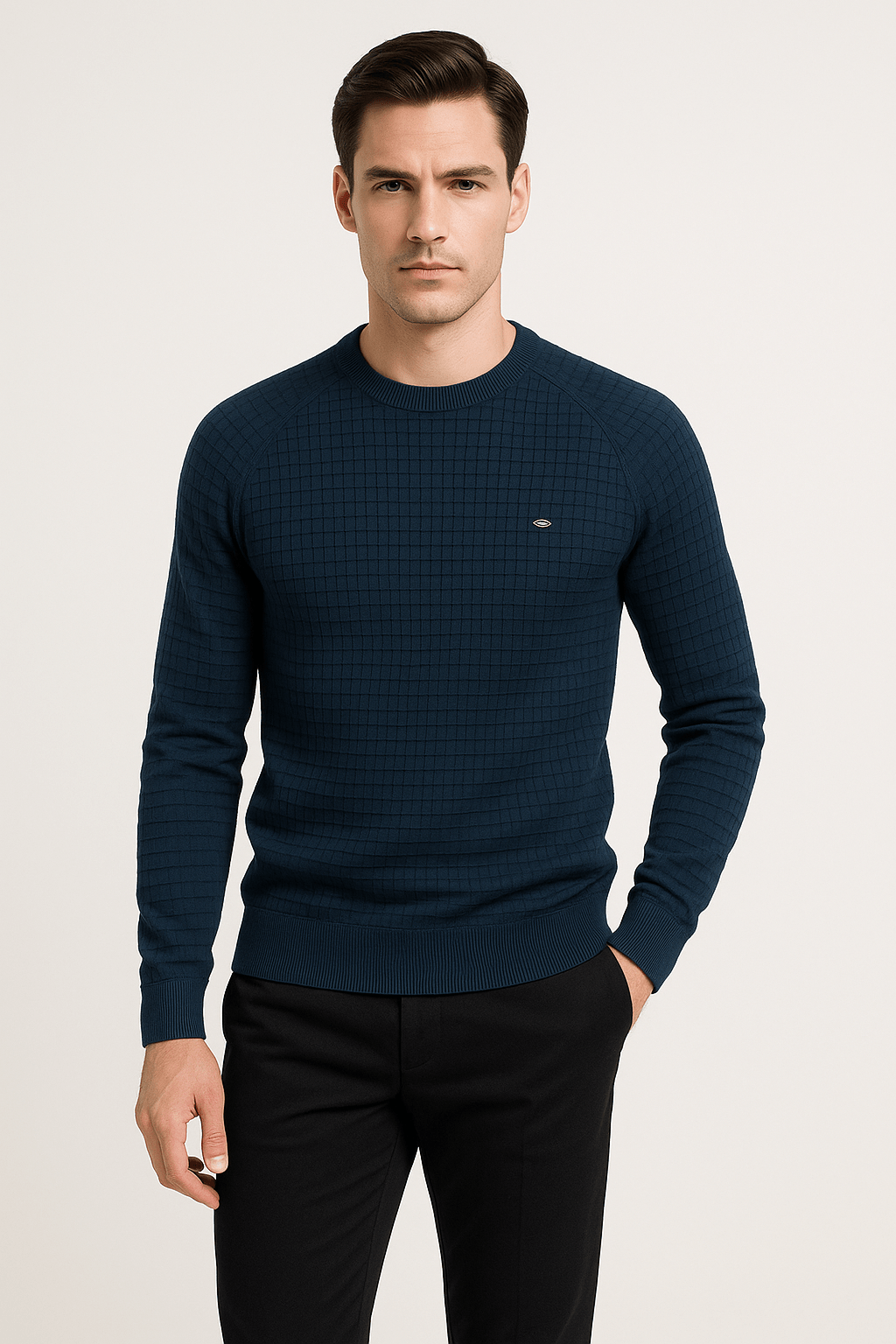 Herren Langarm Pullover Rundhals Sweatshirt - Eveloria