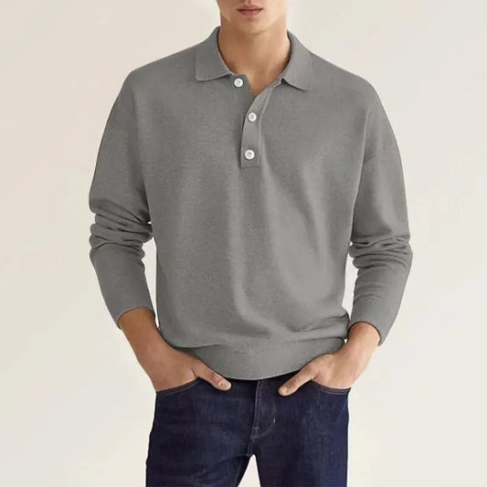 Herren Strickpullover Langärmlig Mit Knöpfen - Eveloria