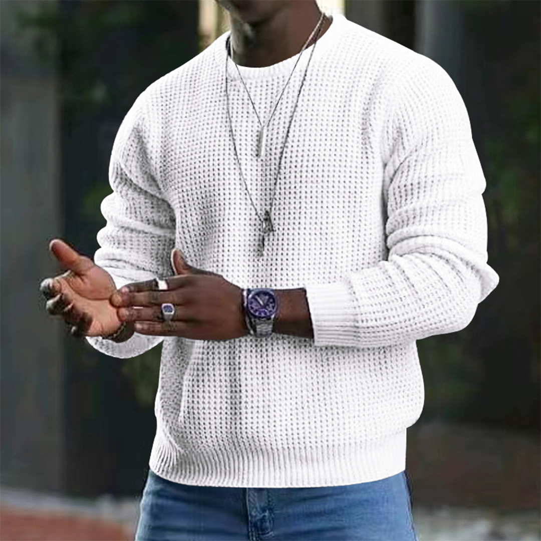 Herren Pullover Langarm Rundhalsausschnitt - Eveloria