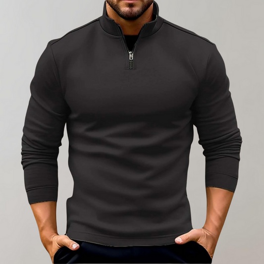 Herren Pullover Halbreißverschluss Langarm Sweatshirt - Eveloria