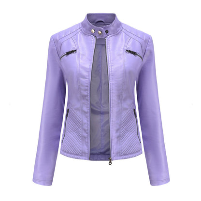 Damen Modische Jacke Gesteppte Schulterpartie