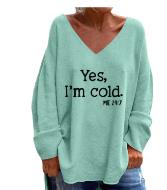 Damen Oversize Pullover Warm
