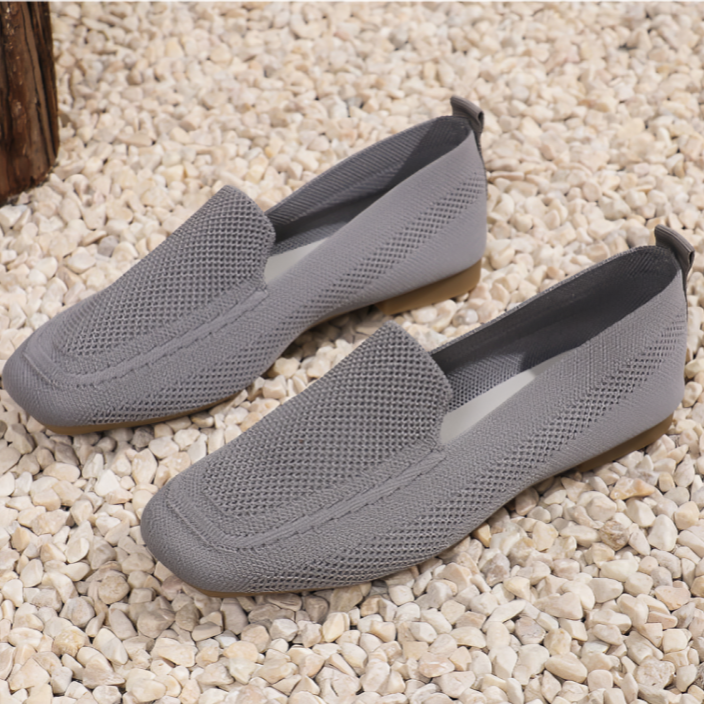 Eveloria Damen Flache Loafer Schuhe Leder