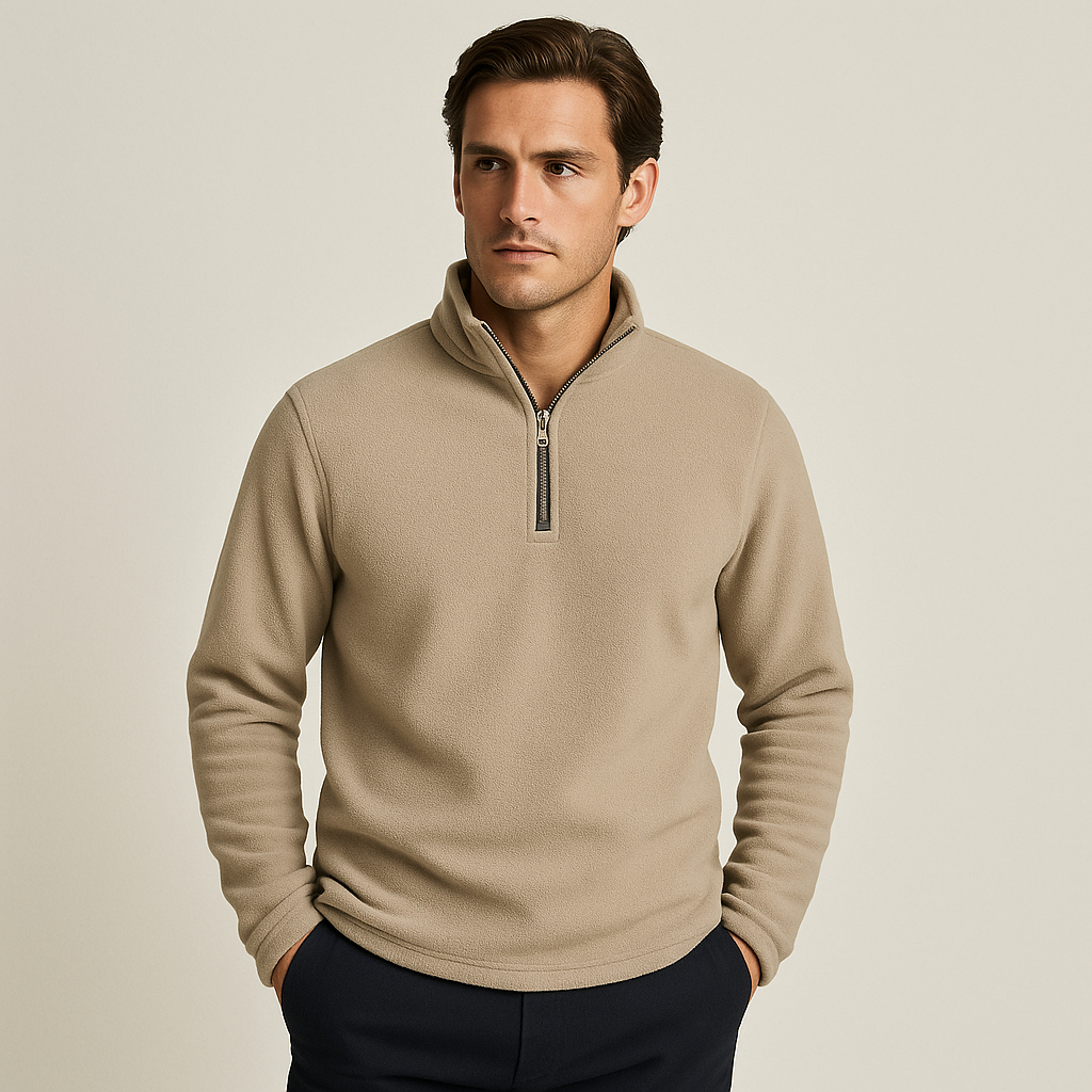 Herren Halbzipfleece Pullover Warm - Eveloria
