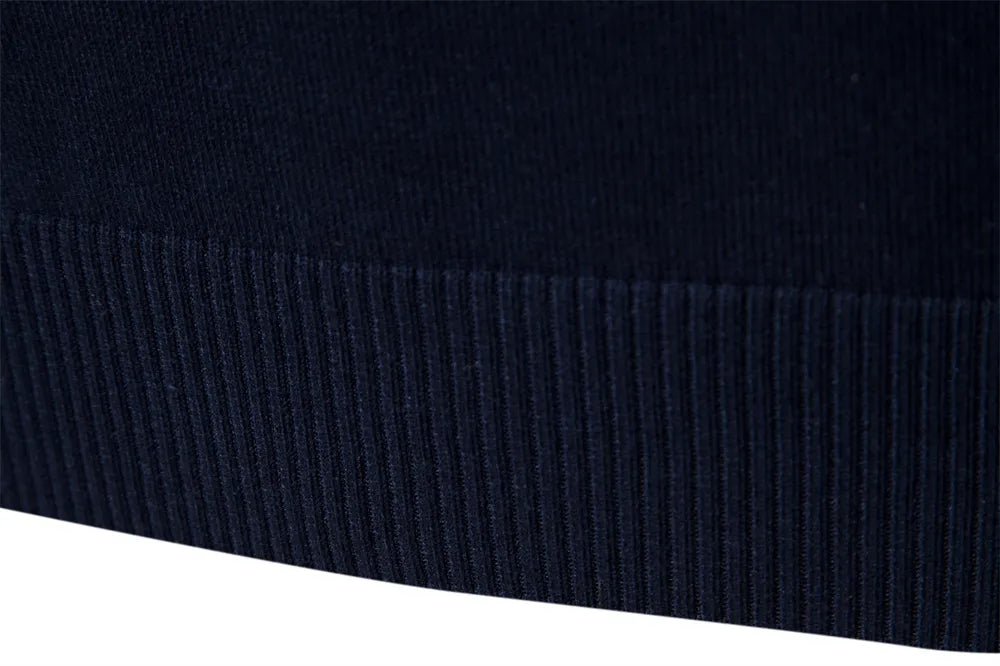 Quarter Zip Pullover - Gestreifter Strickpullover mit Viertel-Reißverschluss für Männer-Chaps Herrenmode