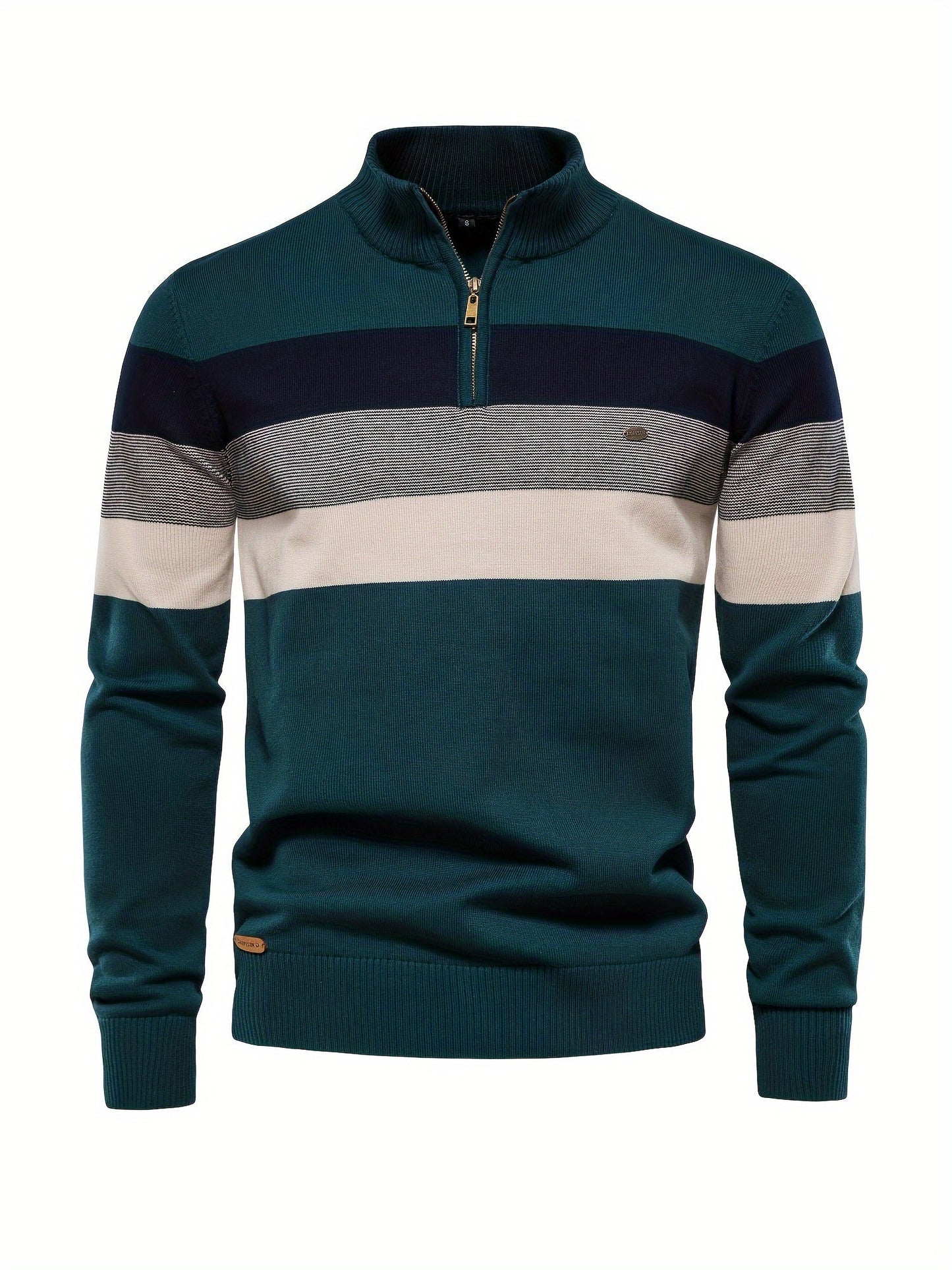 Herren Strickpullover Halbzipp Reißverschluss - Eveloria