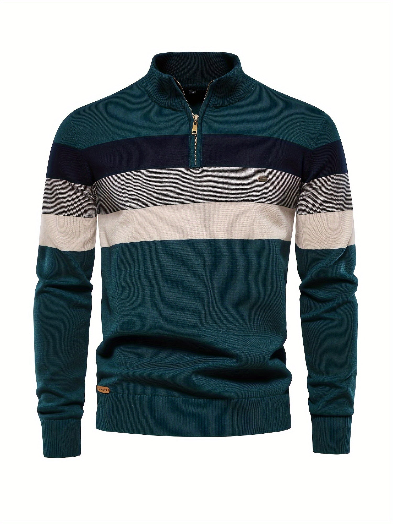 Herren Strickpullover Halbzipp Reißverschluss - Eveloria
