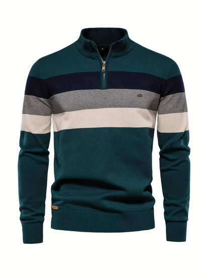 Herren Strickpullover Halbzipp Reißverschluss - Eveloria