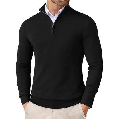 Quarter-Zip-Pullover – Strickpullover mit halbem Reißverschluss für Herren-Chaps Herrenmode