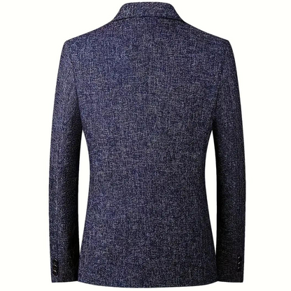 Herren Blazer Grau Marineblau