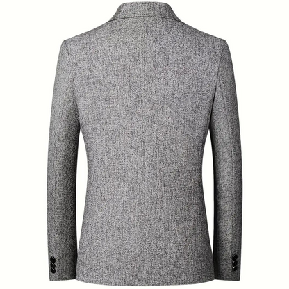 Herren Blazer Grau Marineblau