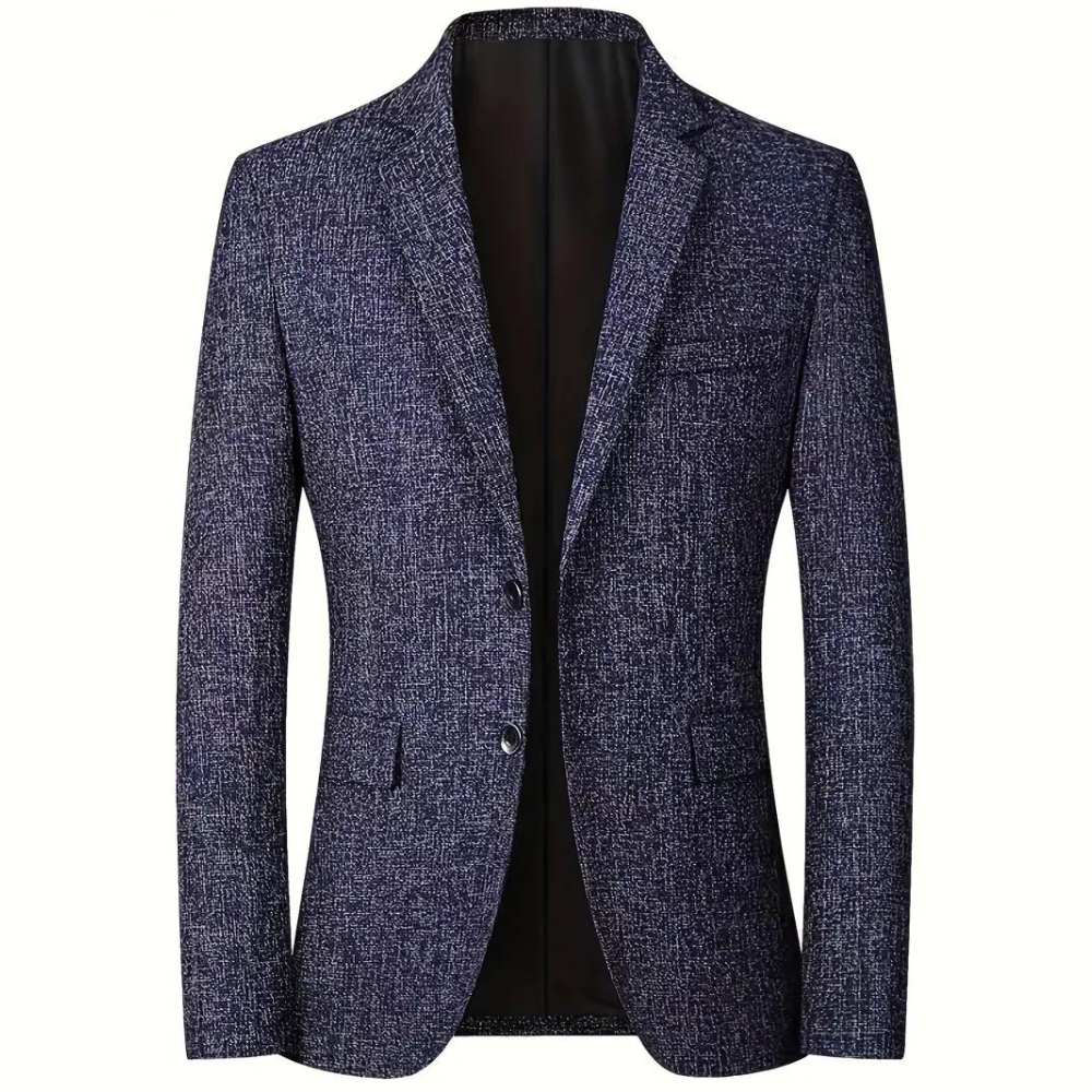 Herren Blazer Grau Marineblau