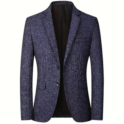 Herren Blazer Grau Marineblau