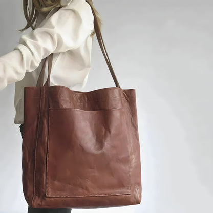Sorwina Damen Schultertasche Lederoptik Groß